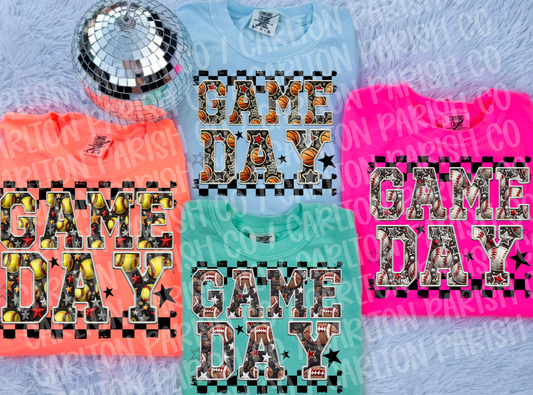 Faux Embroidery Game Day