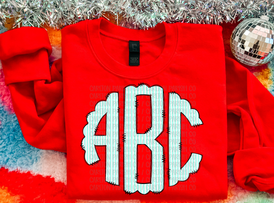 Seersucker Monogram
