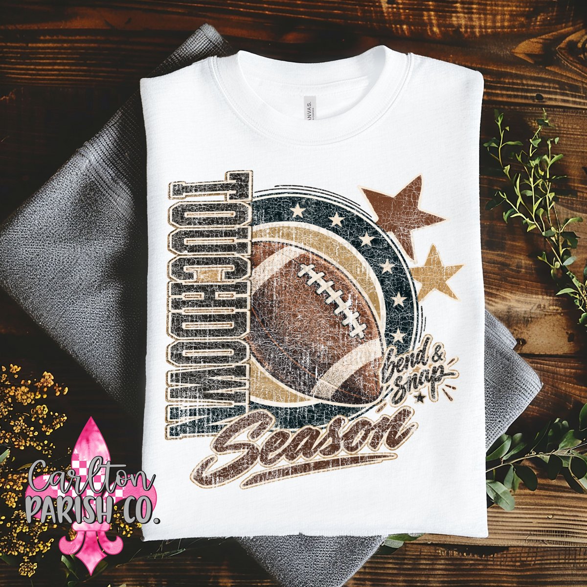 Touchdown Season Football Graphic Tee