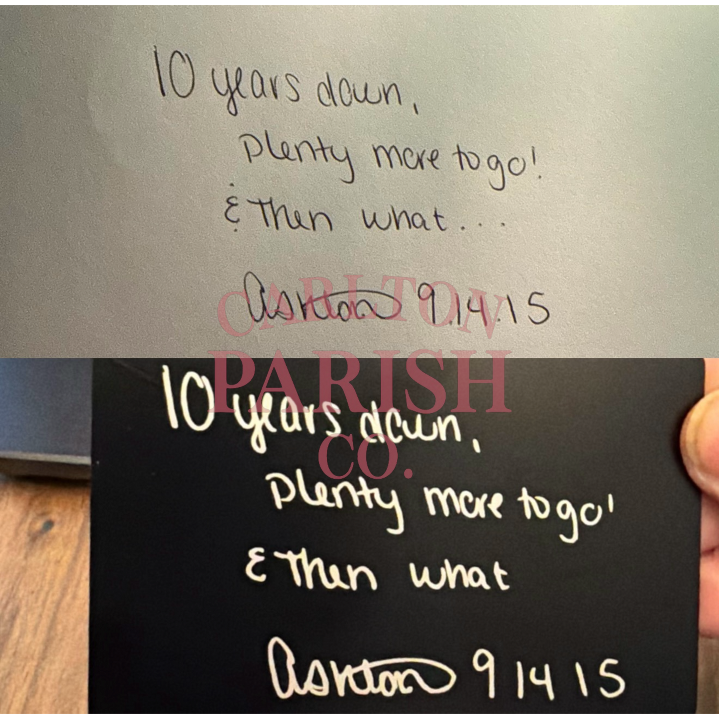 Handwritten Business Card | Custom Laser Engraved Keepsake