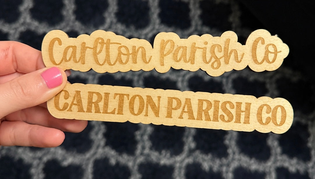 Custom Laser Engraved Business Watermark Sign