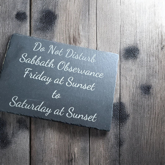 8.5" x 6" Slate Sign | Custom Laser Engraved