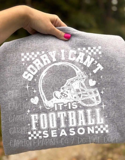 Sorry I Can't, Football