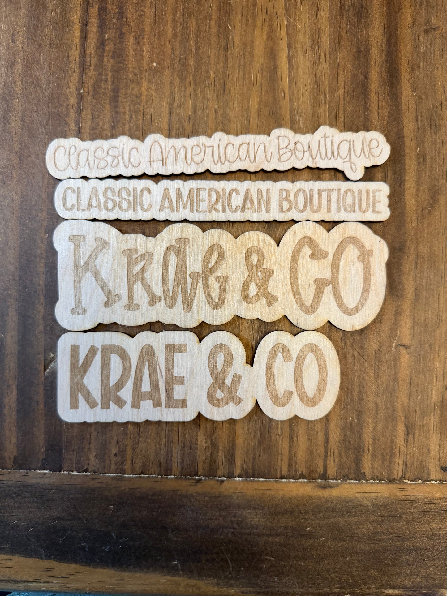 Custom Laser Engraved Business Watermark Sign
