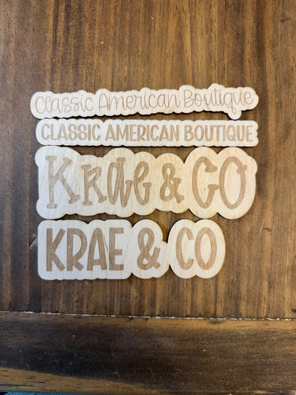 Custom Laser Engraved Business Watermark Sign