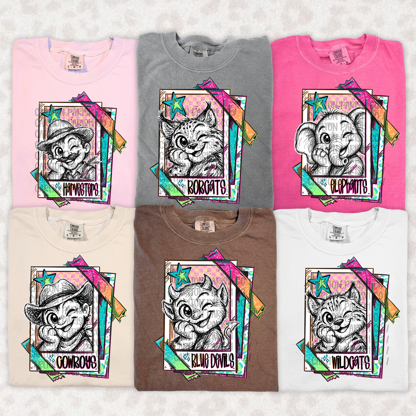 Neon Cutie Mascot Custom