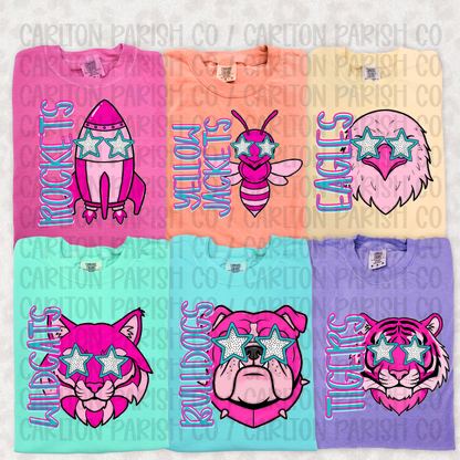 Preppy Pink Mascots