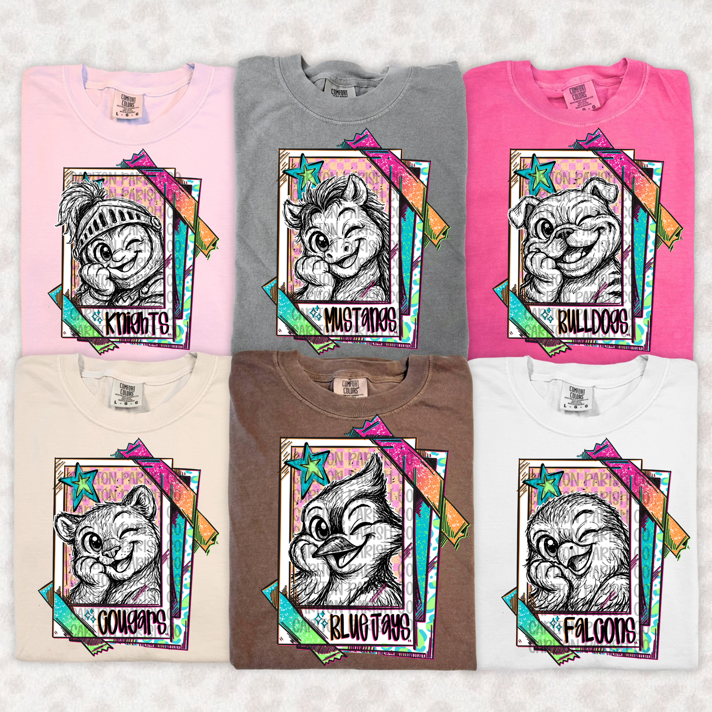 Neon Cutie Mascot Custom