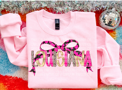 Louisiana Pink Gold Preppy