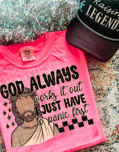 God Always Works It Out Shirt | Inspirational Faith Tee
