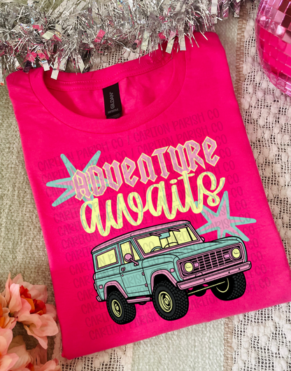 Adventure Awaits Shirt | SUV Travel Graphic Tee