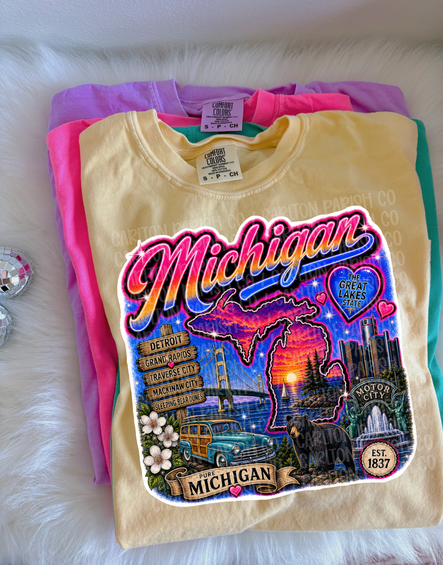 Airbrush Inspired State Shirt | Retro Vintage State Graphic Tee