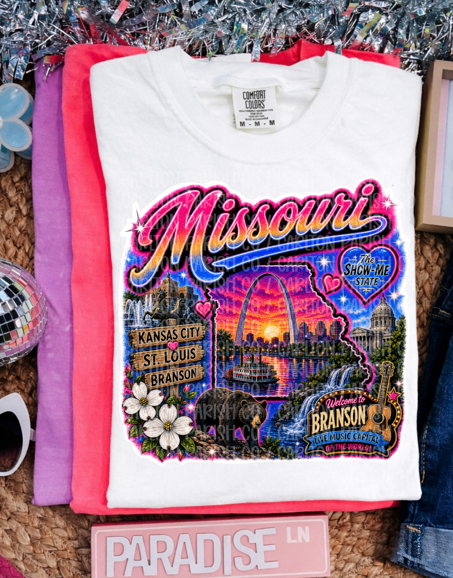 Airbrush Inspired State Shirt | Retro Vintage State Graphic Tee