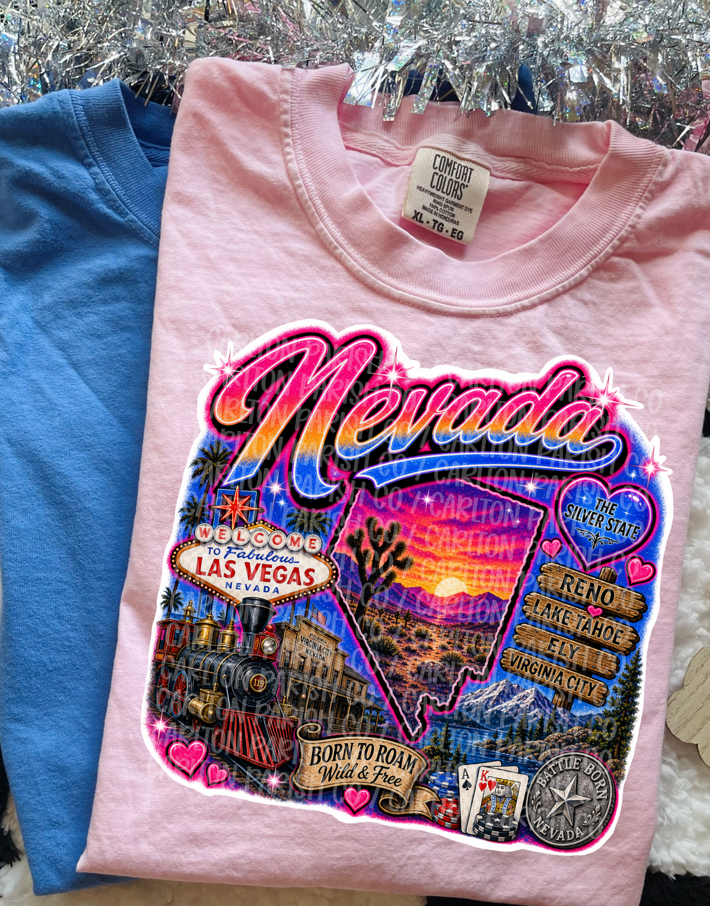 Airbrush Inspired State Shirt | Retro Vintage State Graphic Tee