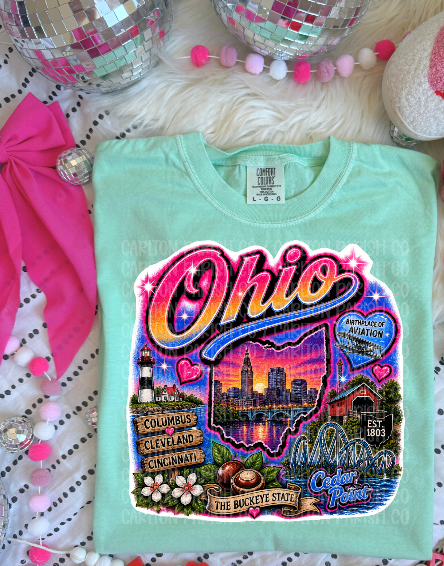 Airbrush Inspired State Shirt | Retro Vintage State Graphic Tee