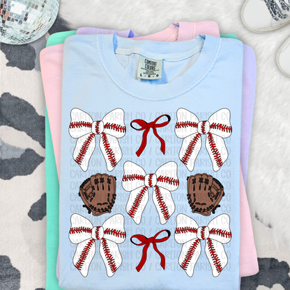 Baseball Coquette Bow