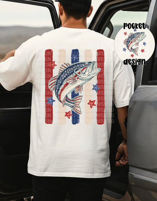 Patriotic Bass Fish
