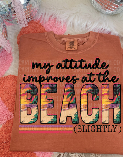 My Attitude Improves at the Beach