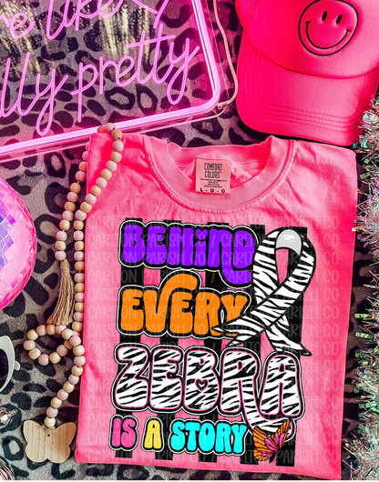 Behind Every Zebra Is a Story Shirt | Rare Disease Tee