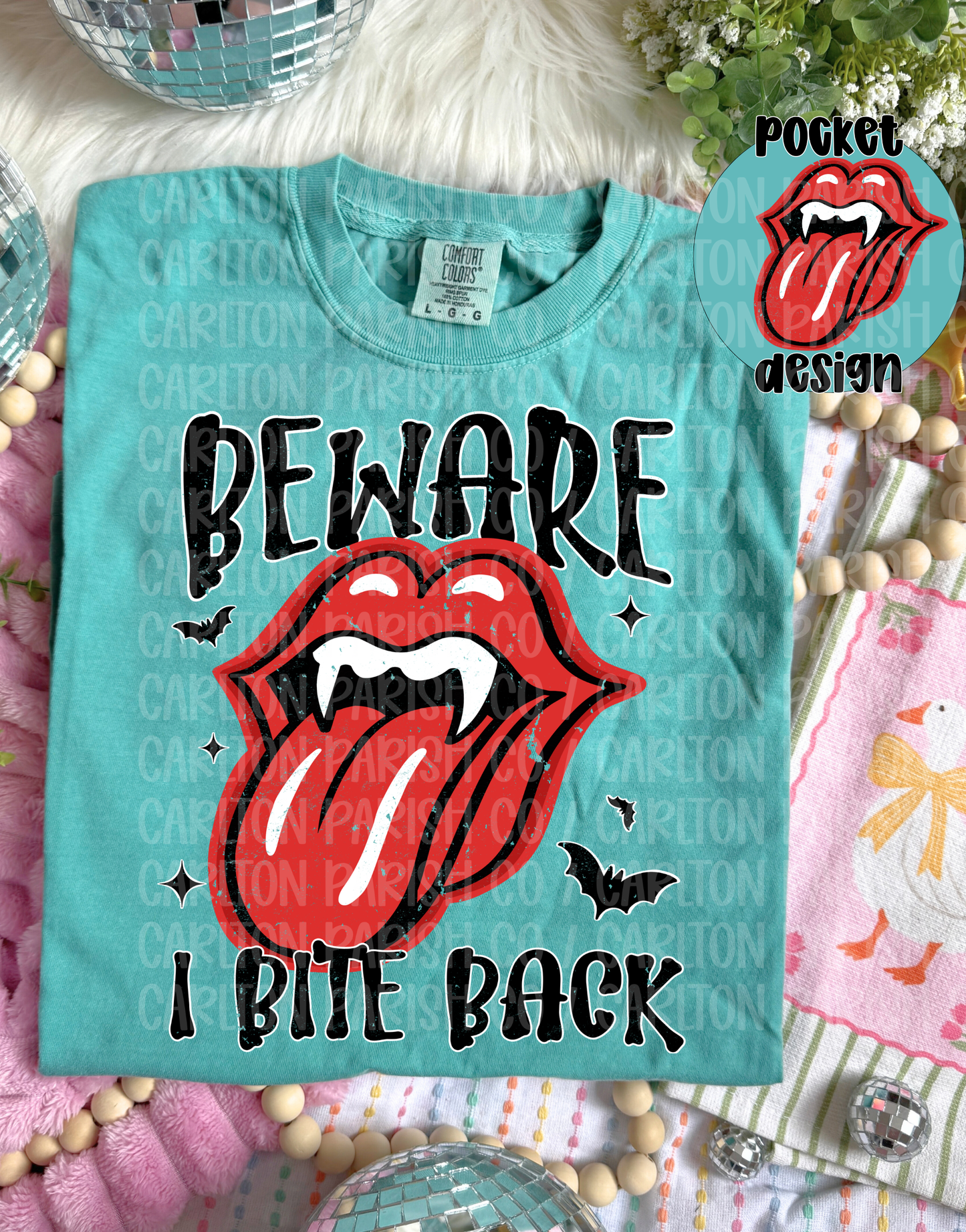 Beware I Bite Back Shirt | Fang Graphic Tee