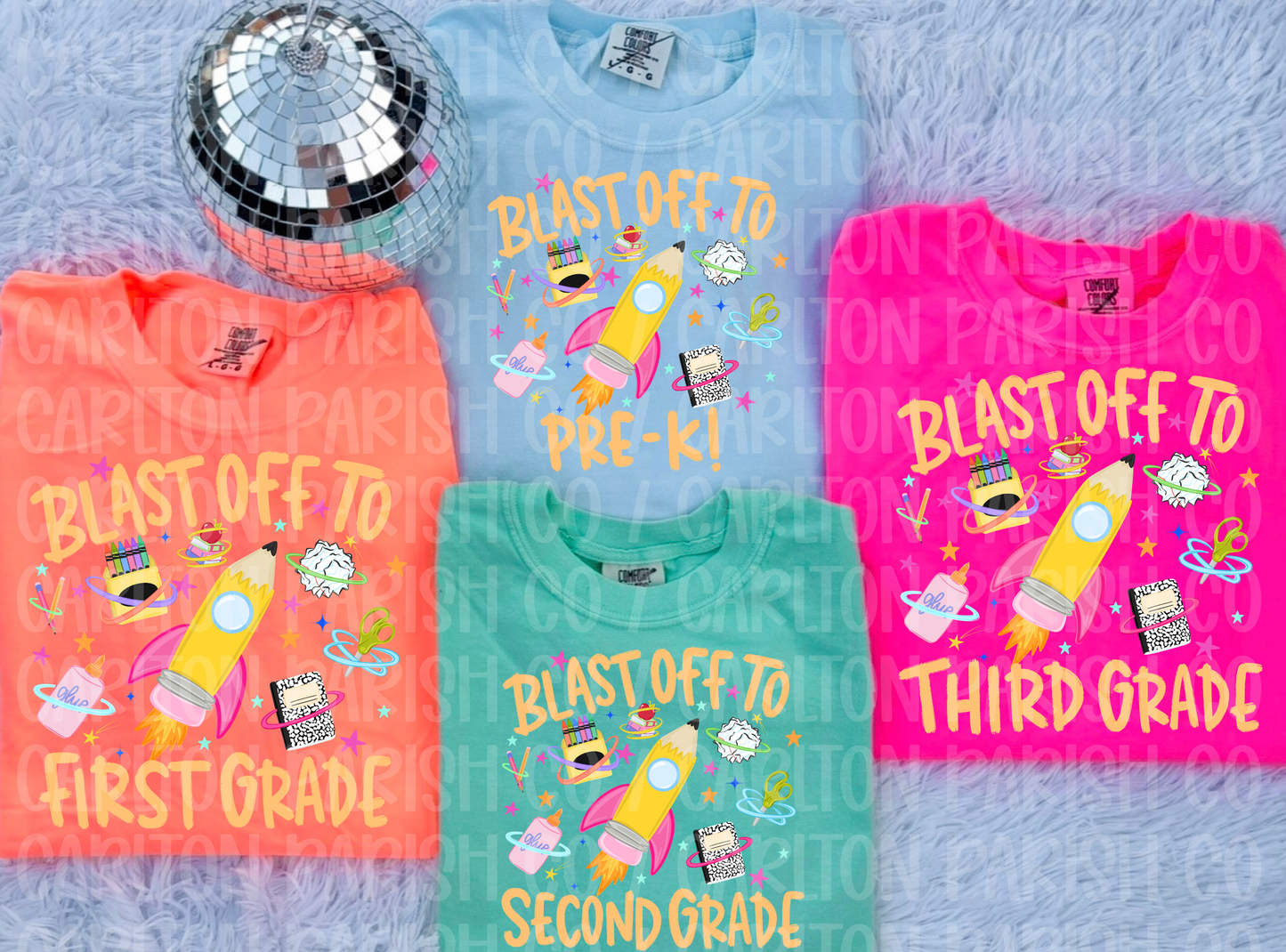 Blast Off Into Grade Shirt | Girls Back to School Tee