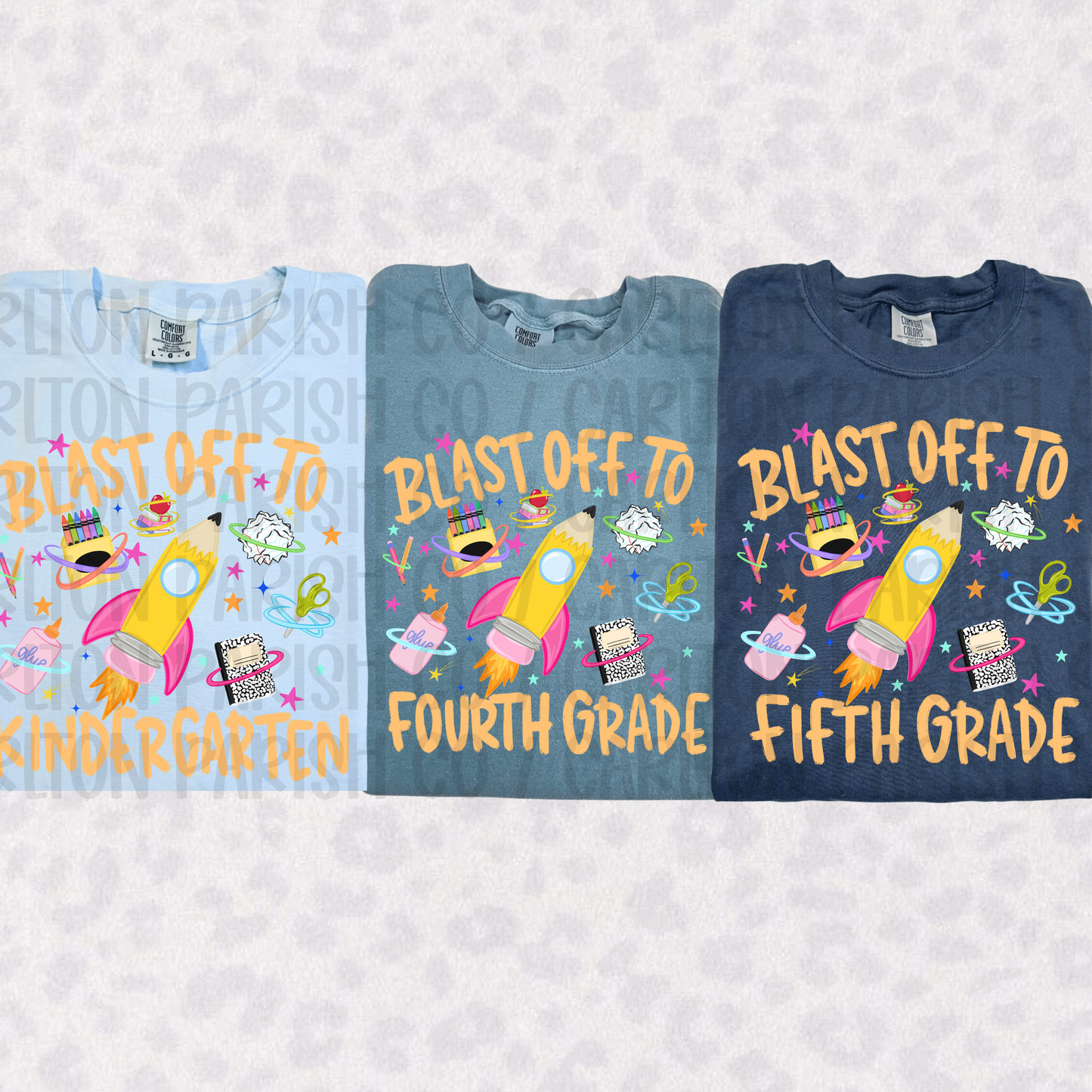 Blast Off Into Grade Shirt | Girls Back to School Tee