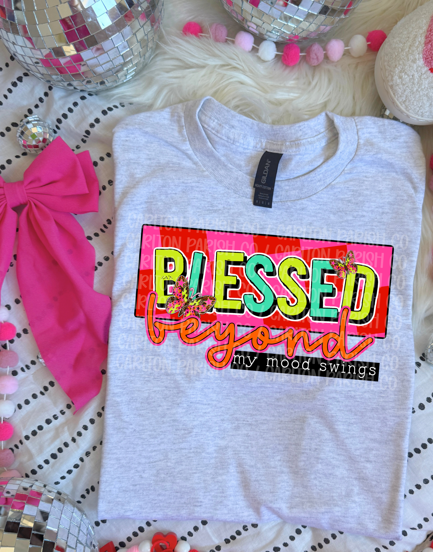 Blessed Beyond My Mood Swings Shirt | Faith Tee