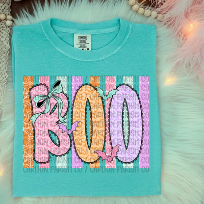 BOO Halloween Shirt | Preppy Ghost Graphic Tee