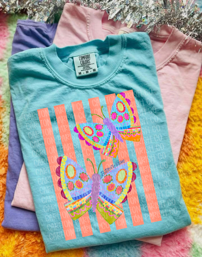 Butterfly Kisses Shirt | Trendy Butterfly Graphic Tee