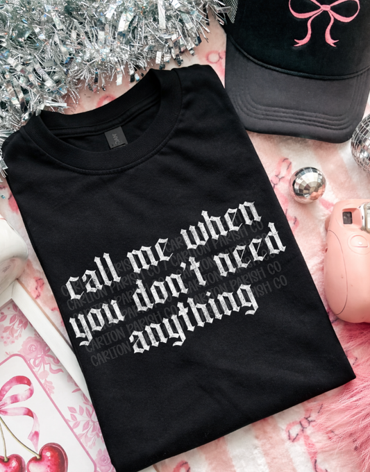 Don't Need Anything