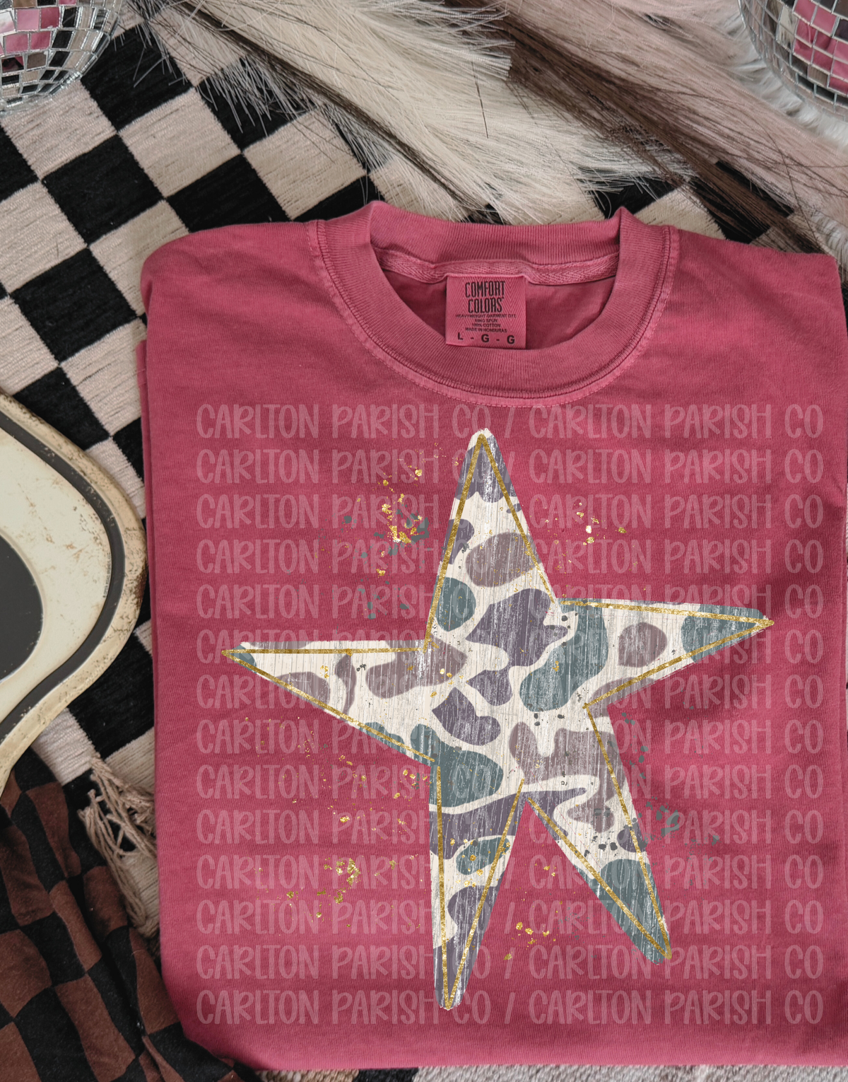 Camo Star Shirt | Paint Splatter Trendy Graphic Tee