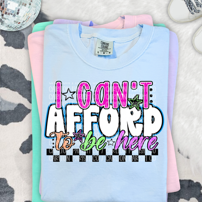 I Cant Afford to Be Here