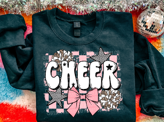 Checkered Cheer Bow