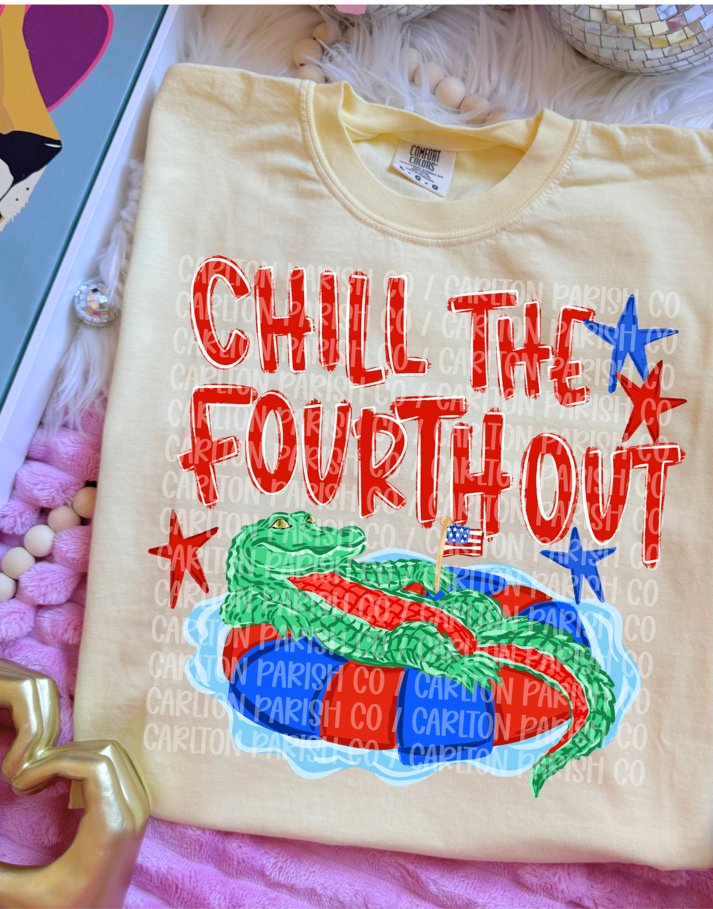 Chill the Fourth Out | Patriotic Gator Tee