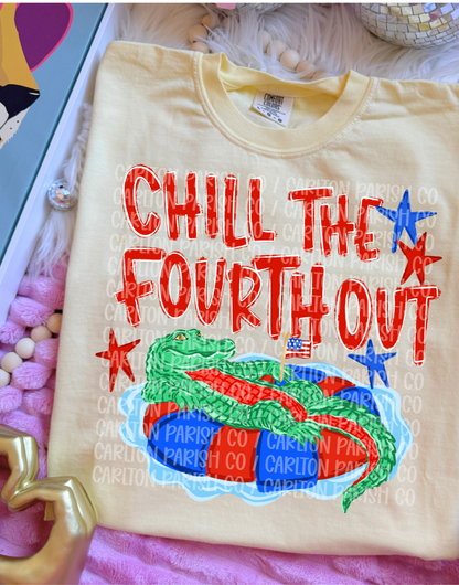 Chill the Fourth Out | Patriotic Gator Tee