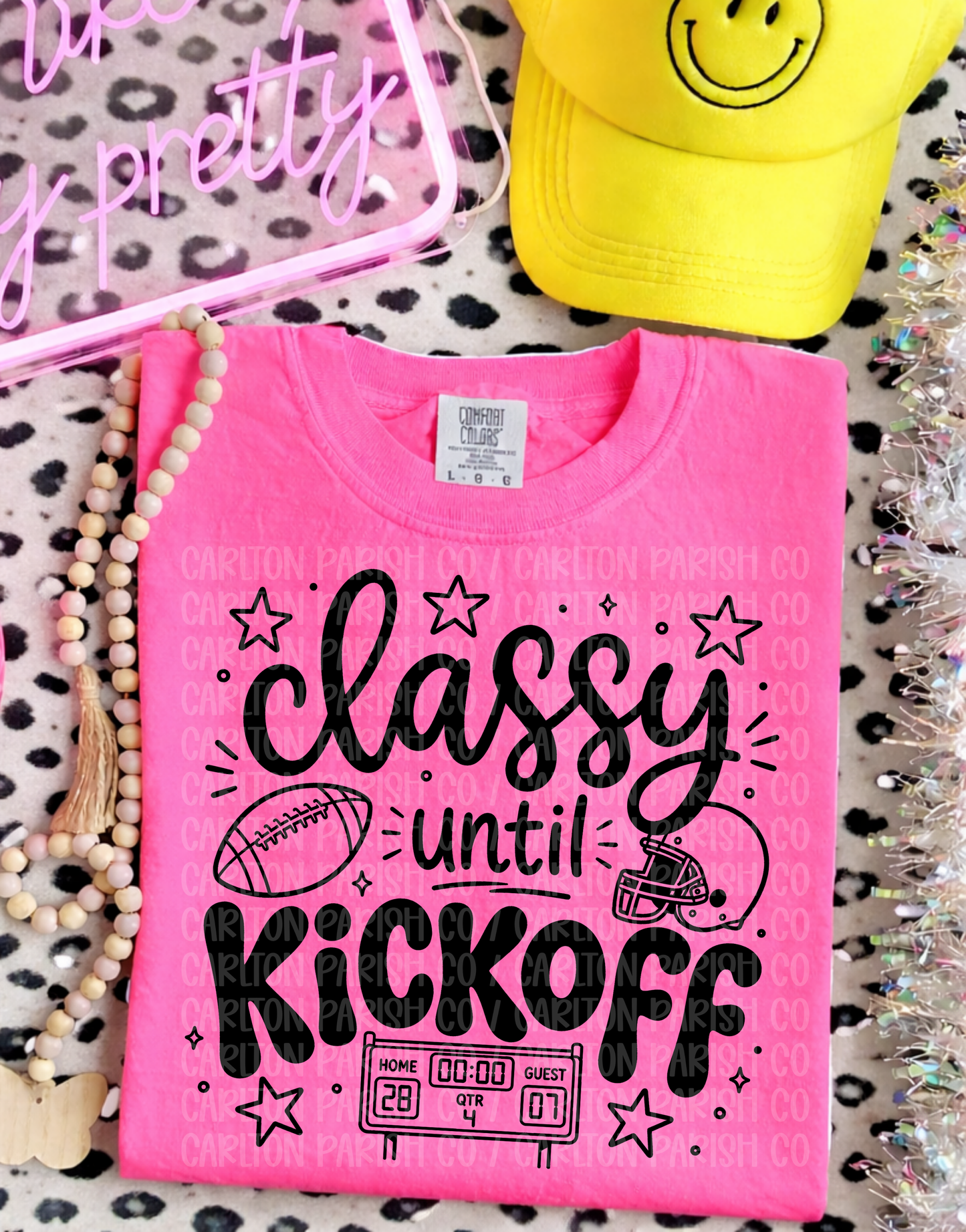Classy Until Kickoff Shirt | Funny Football Tee