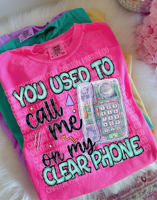 Clear Phone 90s Retro