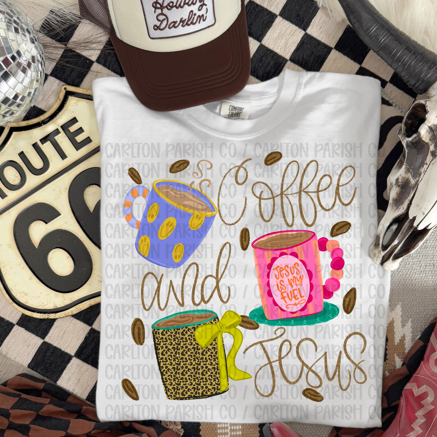 Coffee and Jesus Shirt | Faith Graphic Tee