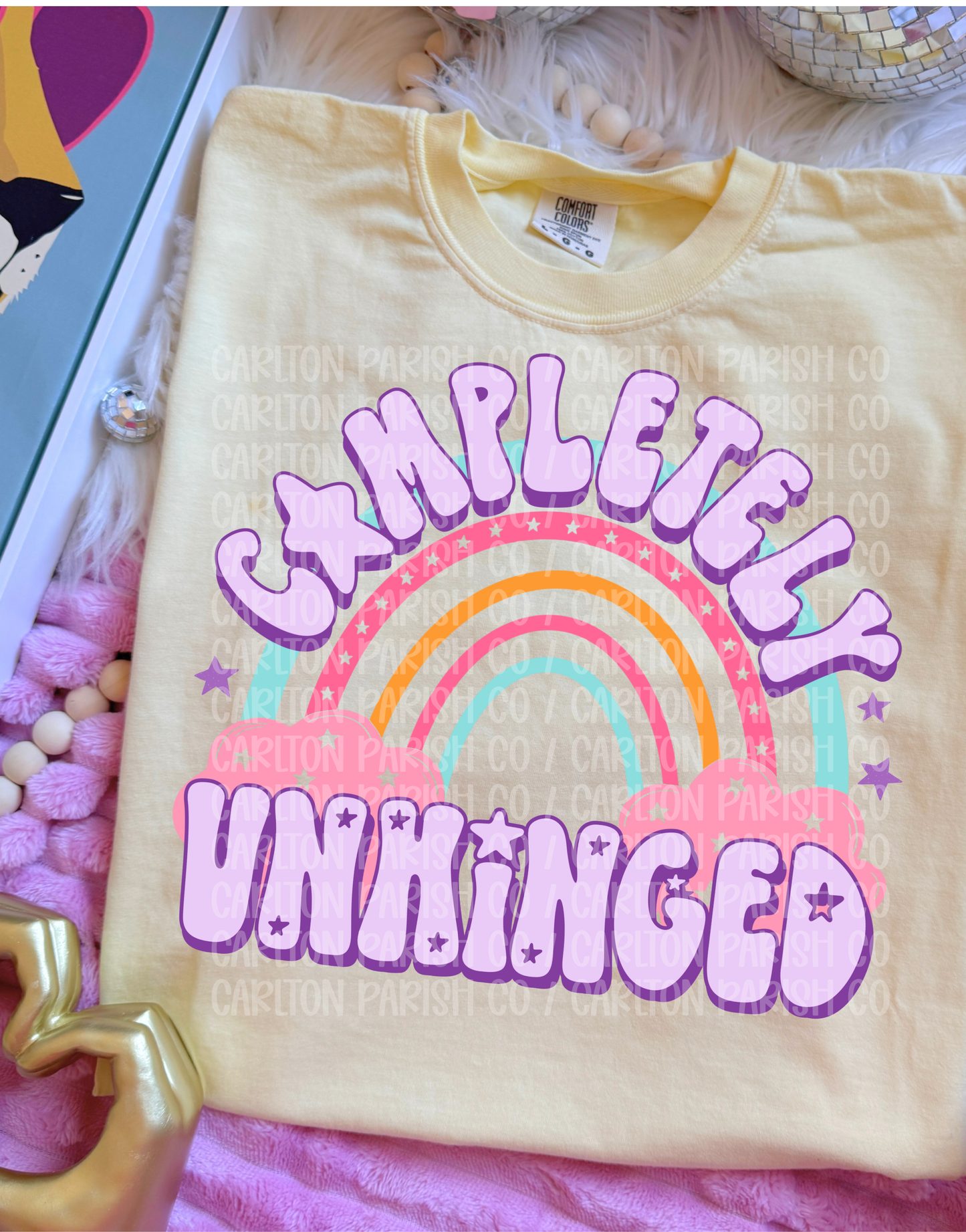 Completely Unhinged Shirt | Rainbow Graphic Tee