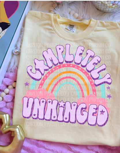 Completely Unhinged Shirt | Rainbow Graphic Tee
