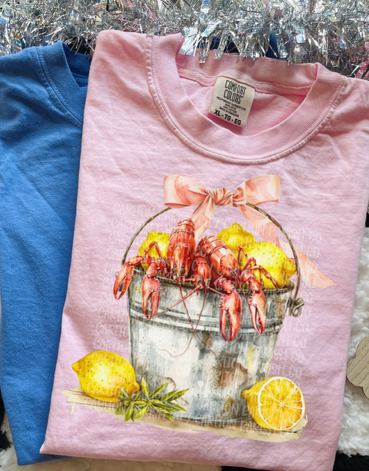 Watercolor Crawfish Bucket