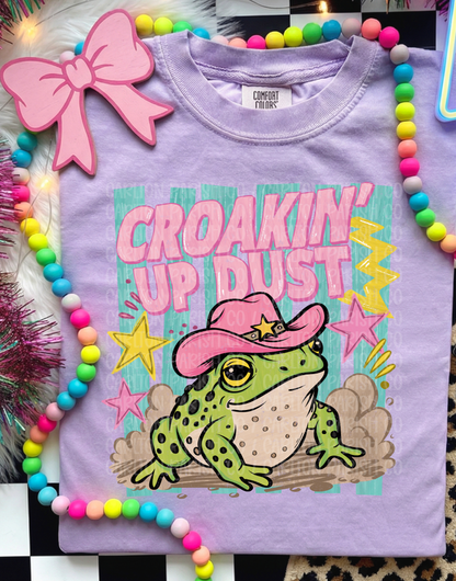 Croakin Up Dust Shirt | Funny Frog Graphic Tee