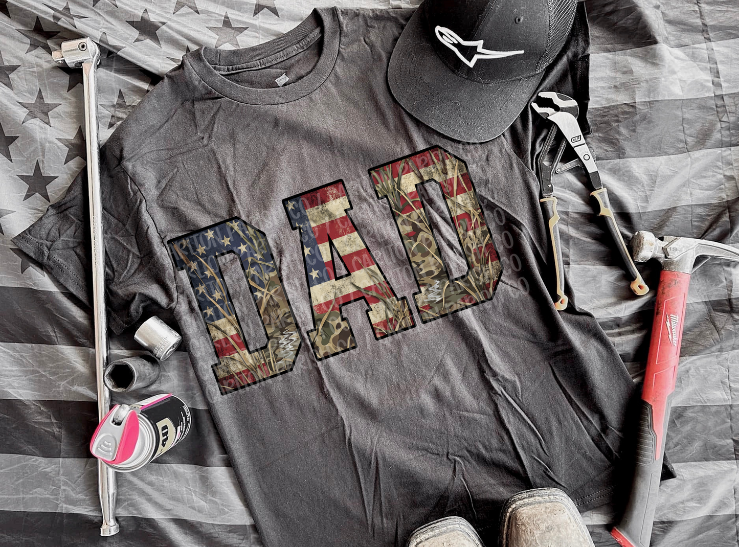 Dad American Flag