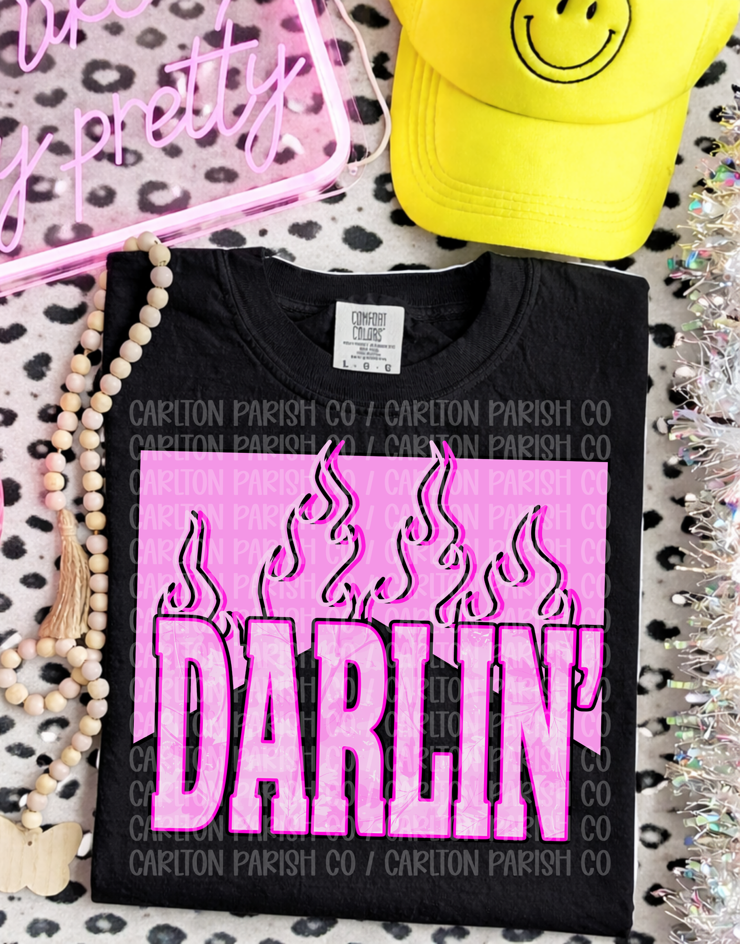 Darlin Shirt | Flame Graphic Western Tee