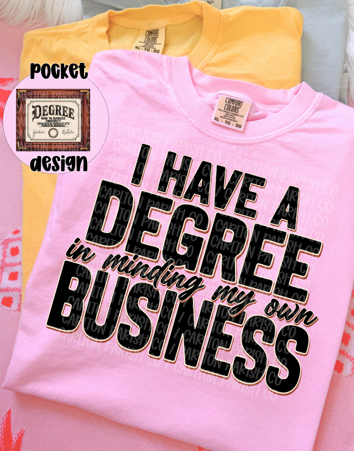 Degree in Minding My Business