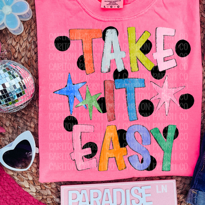 Take It Easy Shirt | Trendy Graphic Tee