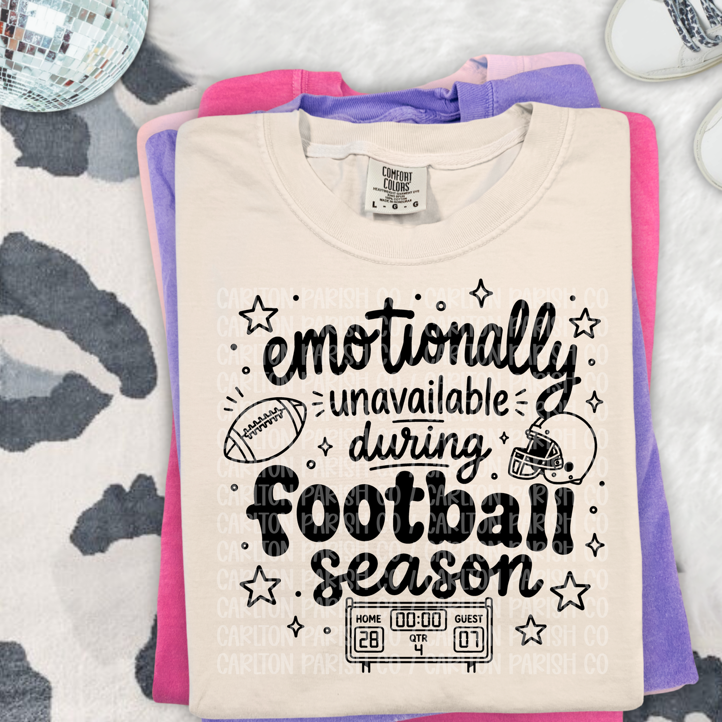 Emotionally Unavailable Football Season Shirt | Funny Game Day Tee