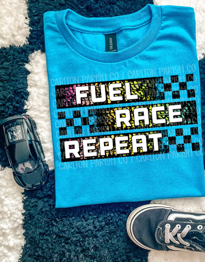 Fuel Race Repeat Shirt | Racing Graphic Tee