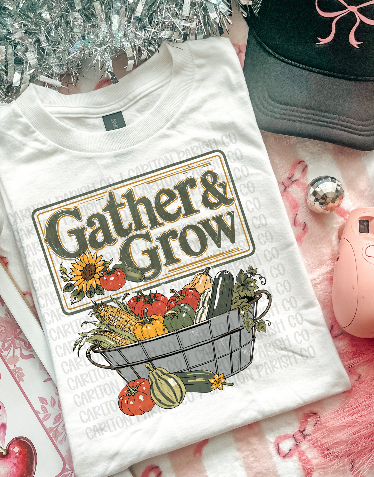 Gather & Grow Shirt | Garden Vegetable Graphic Tee