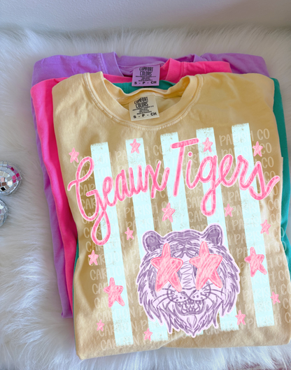 Geaux Tigers Striped